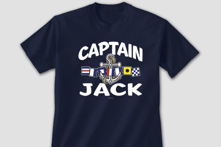 Personalized Captain tee design #D233
