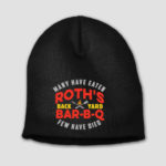 black-few-have-died-bbq-personalized-embroidered-beanie-sm