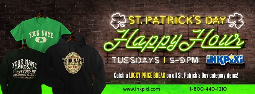 Get Your Irish Shirts During St. Paddy’s Happy Hour