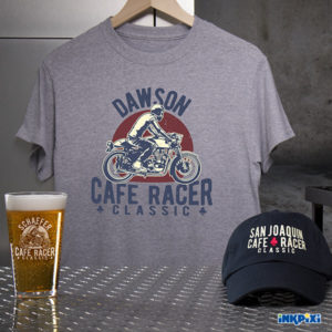 Cafe Racer Personalized Shirts, Hats, and More