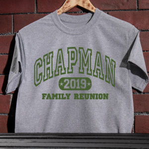 Athletic Family Reunion personalized shirts