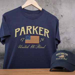 United We Stand personalized shirts and hats