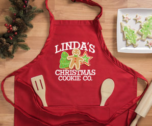 Holiday Cookie Baking With Custom Aprons