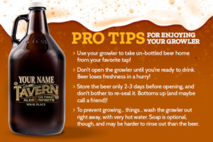 Pro-Tips For Enjoying Your Personlized Growler