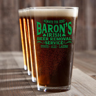 Add Irish Cheer With Custom Pint Glasses!