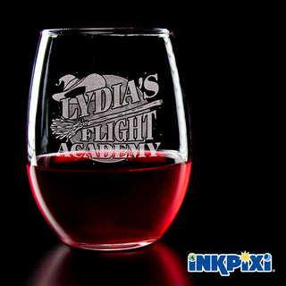 Flight Academy Custom Wine Glasses