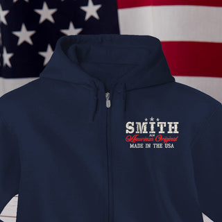 Patriotic Zip-Up Custom Hoodies