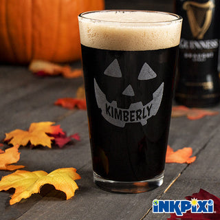 Pumpkin Custom Pint Glasses