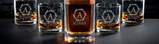 1 Decanter 4 Rocks Glass Gift Set