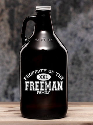 Property of Family : Beer Growlers - Color Printed