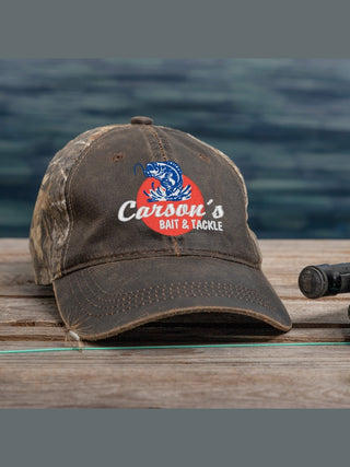 Bait and Tackle : Embroidered 2-Tone Camo Hats