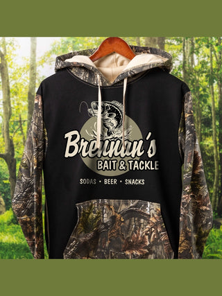 Bait and Tackle : Printed 2-Tone Camo Hoodies