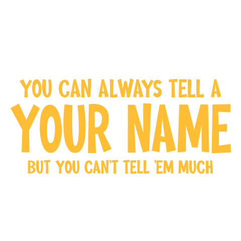 Can't Tell 'Em Much