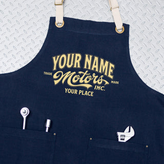 Motors : Printed Canvas Work Aprons