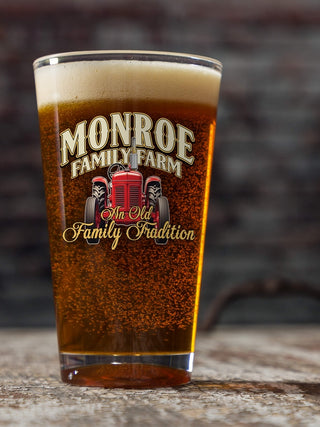 Farming Family Tradition : Pint Glasses - Color Printed