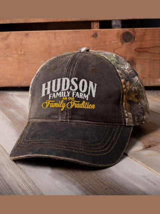 Farming Family Tradition : Embroidered 2-Tone Camo Hats