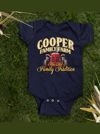 Farming Family Tradition : Printed Baby Bodysuits