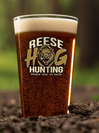 Hog Hunting : Pint Glasses - Color Printed