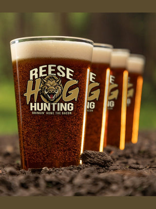 Hog Hunting : Pint Glasses - Color Printed