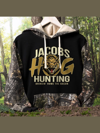 Hog Hunting : Printed 2-Tone Camo Hoodies