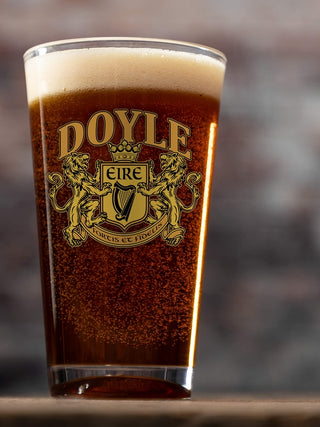 Irish Crest : Pint Glasses - Color Printed