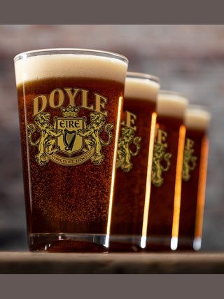 Irish Crest : Pint Glasses - Color Printed