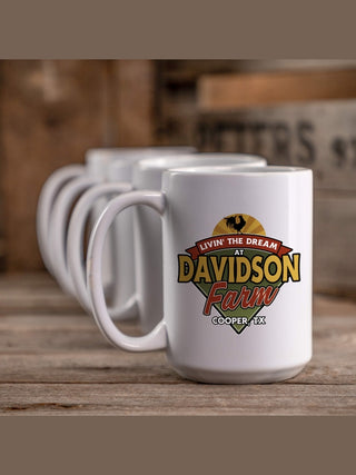 Livin' The Dream Farm : Ceramic Coffee Mugs