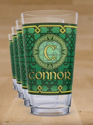 Celtic Knot Monogram : Pint Glasses - Color Printed