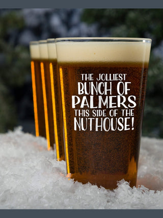 Jolliest Bunch : Pint Glasses - Color Printed