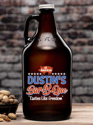 All American BBQ : Beer Growlers - Color Printed