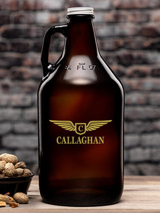 Aviation Monogram : Beer Growlers - Color Printed