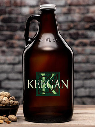 Celtic Monogram : Beer Growlers - Color Printed