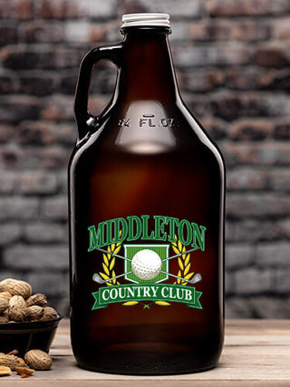 Classic Country Club : Beer Growlers - Color Printed