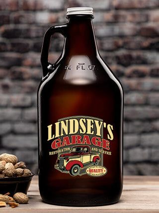 Classic Garage : Beer Growlers - Color Printed