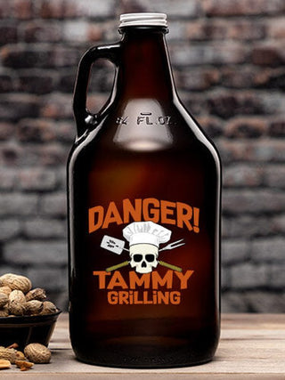 Danger Grilling : Beer Growlers - Color Printed