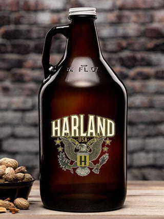 Eagle Monogram : Beer Growlers - Color Printed
