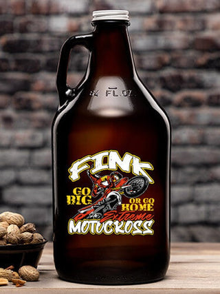 Extreme Motocross : Beer Growlers - Color Printed