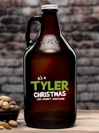 Family Christmas Thing : Beer Growlers - Color Printed
