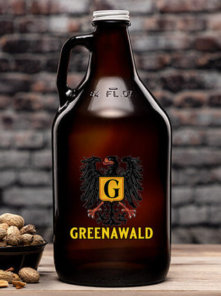 German Monogram : Beer Growlers - Color Printed
