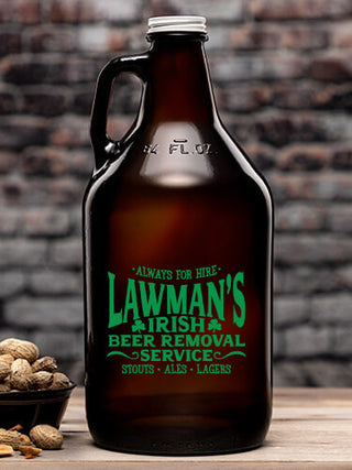 Irish Beer Removal Service : Beer Growlers - Color Printed