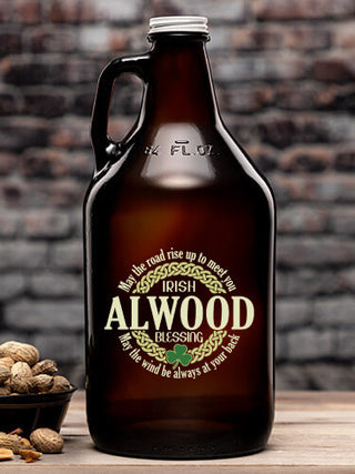 Irish Blessing : Beer Growlers - Color Printed