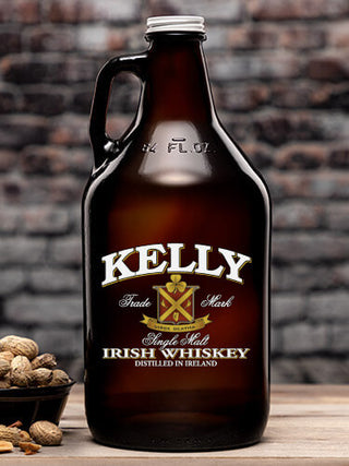 Irish Whiskey : Beer Growlers - Color Printed