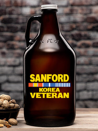 Korea Veteran : Beer Growlers - Color Printed