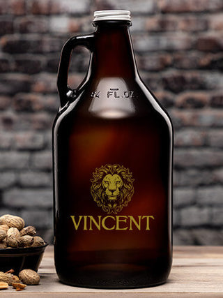 Lion : Beer Growlers - Color Printed