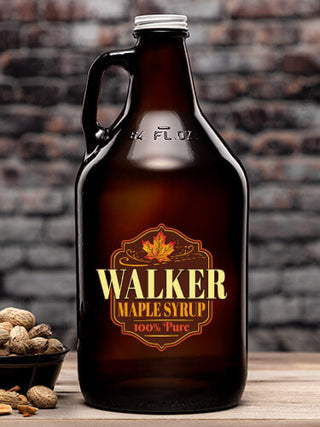 Maple Syrup : Beer Growlers - Color Printed