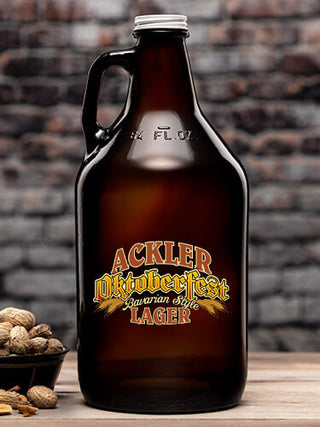 Oktoberfest Lager : Beer Growlers - Color Printed