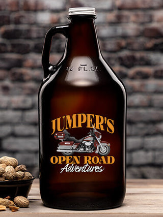 Open Road : Beer Growlers - Color Printed