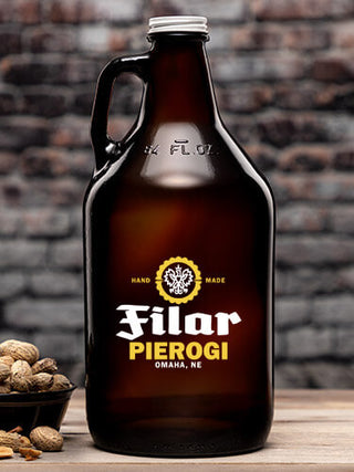 Pierogi : Beer Growlers - Color Printed