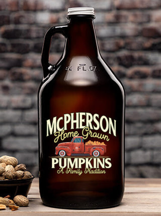 Pumpkins : Beer Growlers - Color Printed