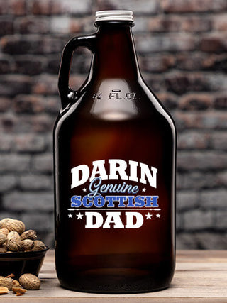 Scottish Dad : Beer Growlers - Color Printed